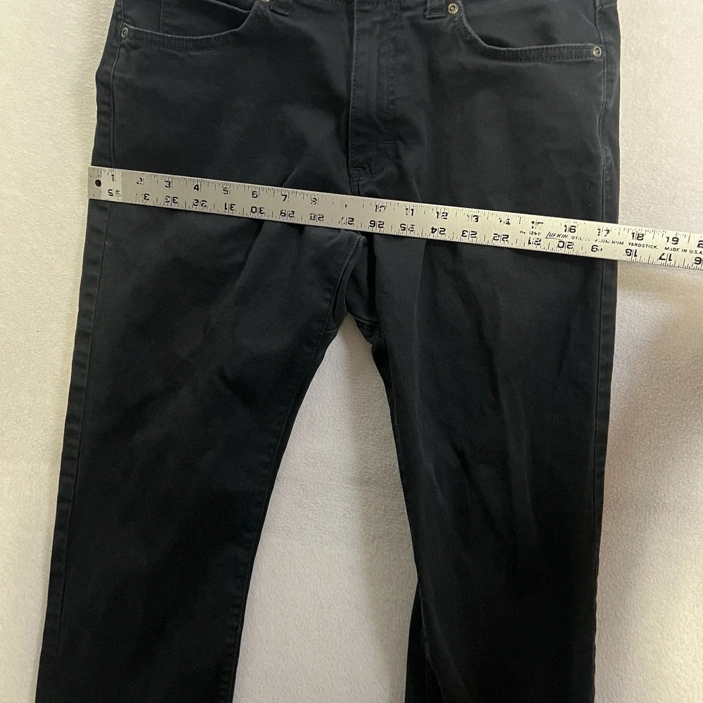 Lee Pants Men's Size 29x32 (Fits 29x31) Black Slim Straight Stretch